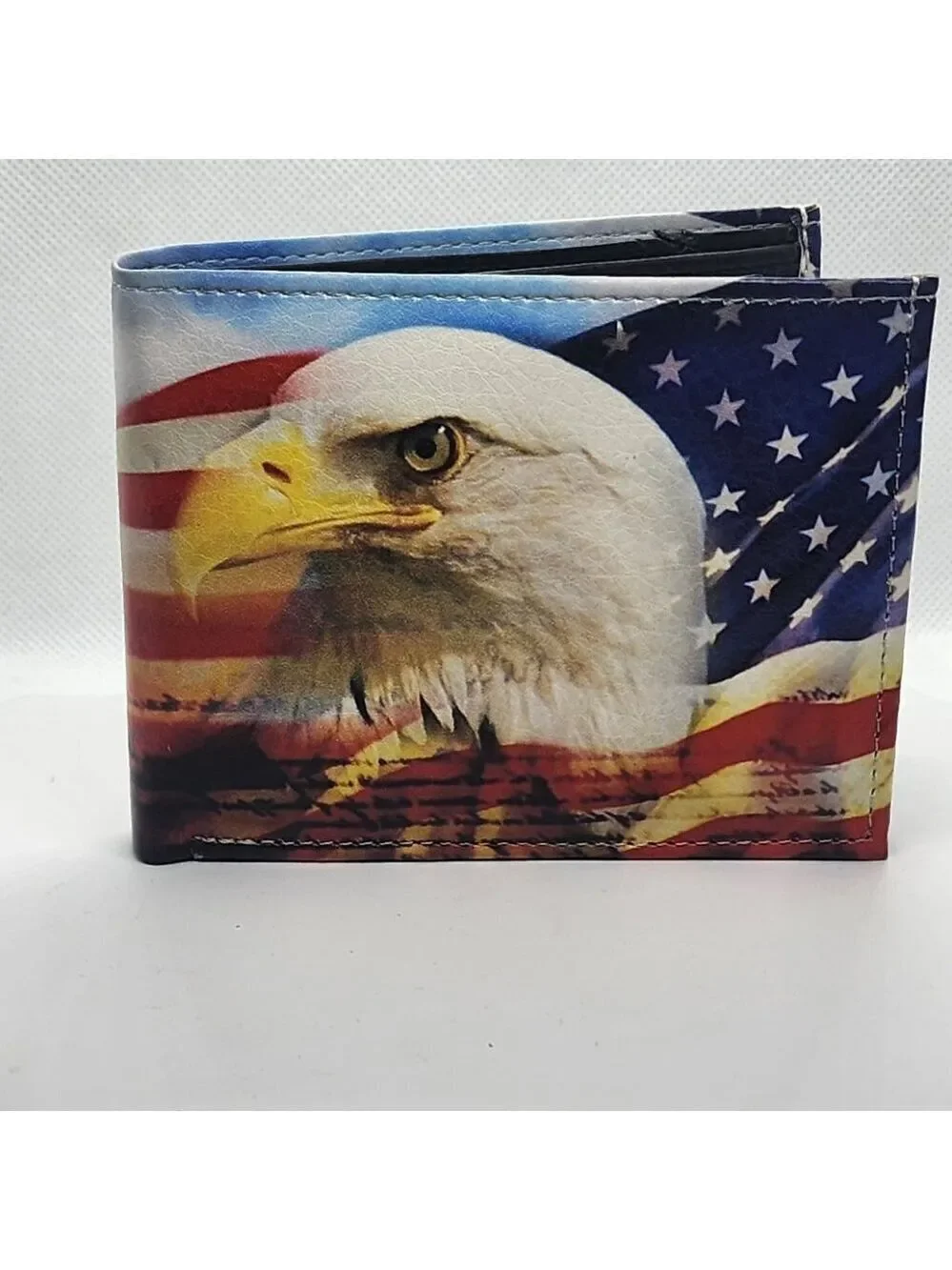 Brand New  Eagle w/ American Flag Wallet
